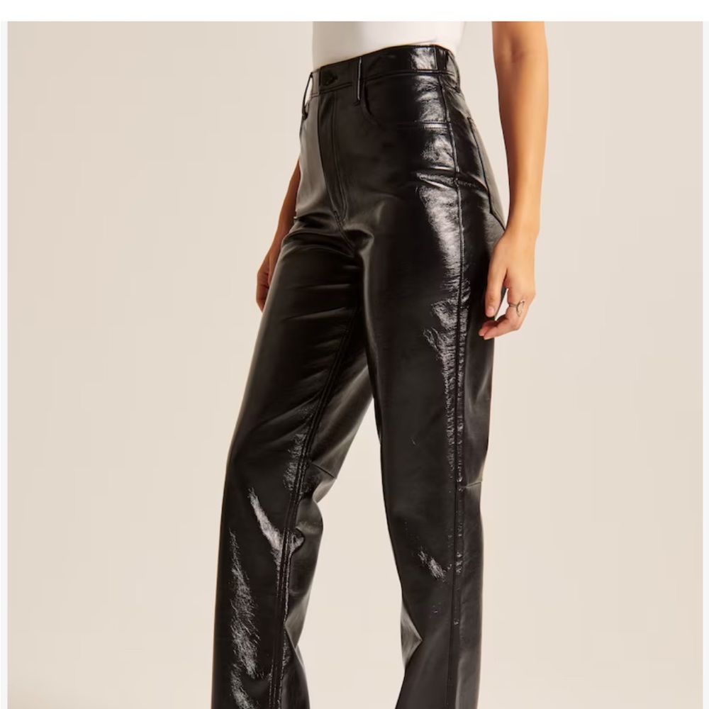 Abercrombie curve love leather pants